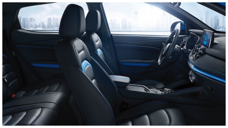 Asiento calefaccionados con ajuste eléctrico de modelo Seres 3 en color azul